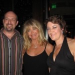 With Graham Watts and Goldie Hawn
